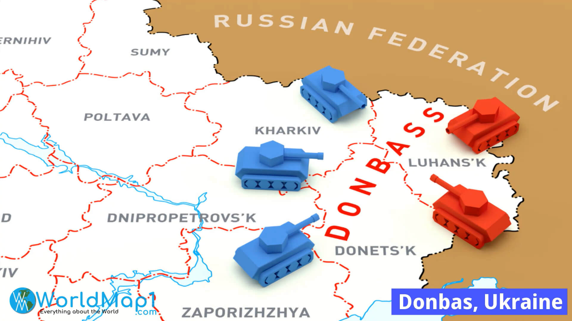 Donbas Region dans Ukraine